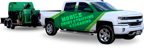 C & H Eco-Media Blasting mobile paint stripping truck and trailer